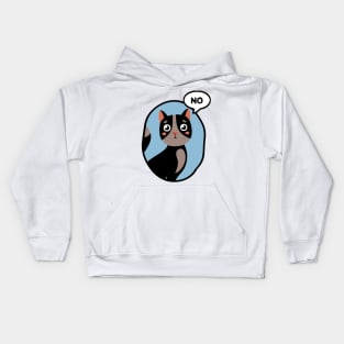 Cat Says No Kids Hoodie